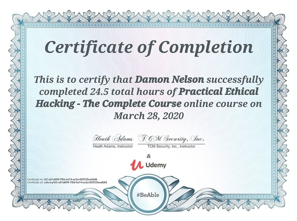 TCMPracticalHackingCertificate