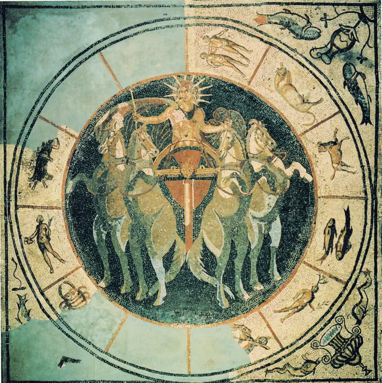 roman-mosaic-sol-and-zodiac-sign-circle